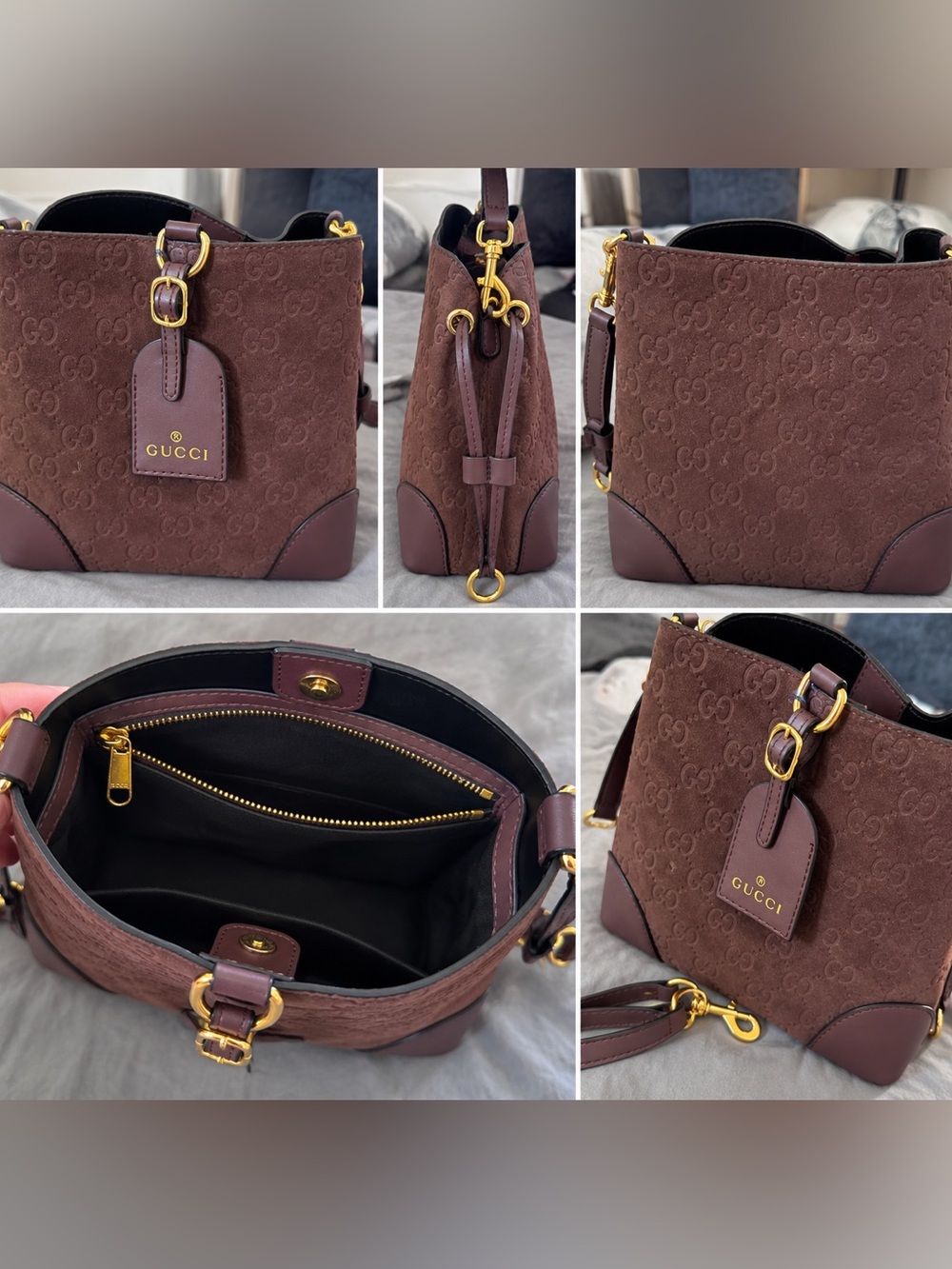 Espresso Bucket Shoulder Bag